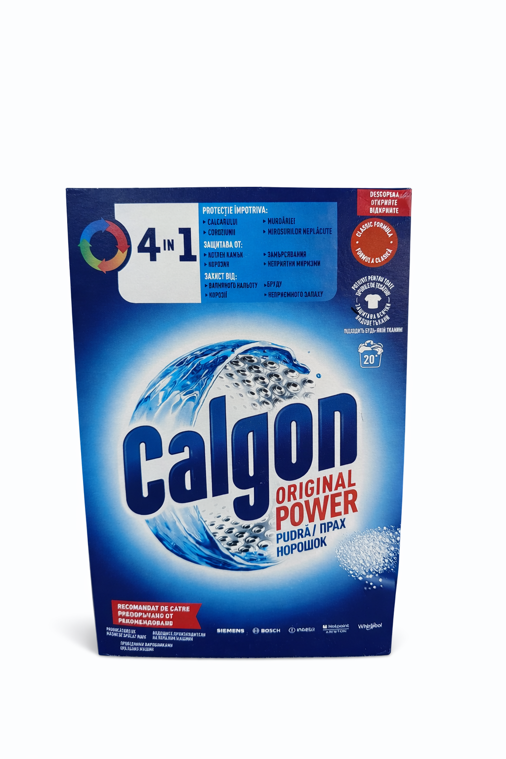 Calgon Original Power – Pudra Anticalcar Masina de Spalat, Protectie 4 in 1
