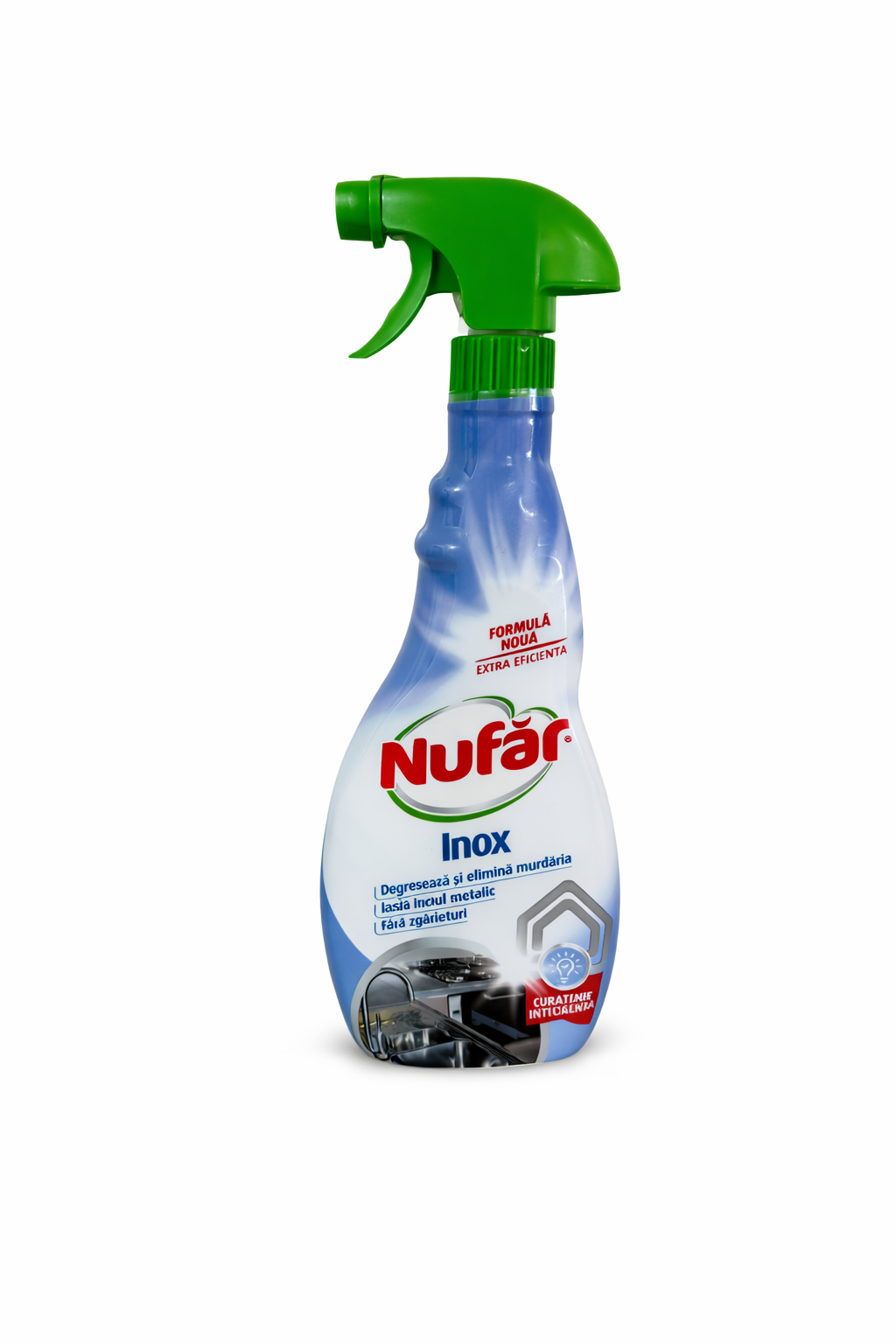 Nufăr Inox Soluție Curățare Suprafețe din Inox, Redă Luciul, 500 ml