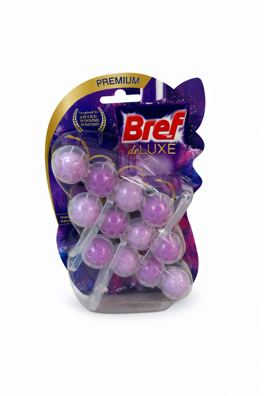 Bref deLuxe Premium Odorizant WC, Parfum Intens, Set Bile Active 3x50g